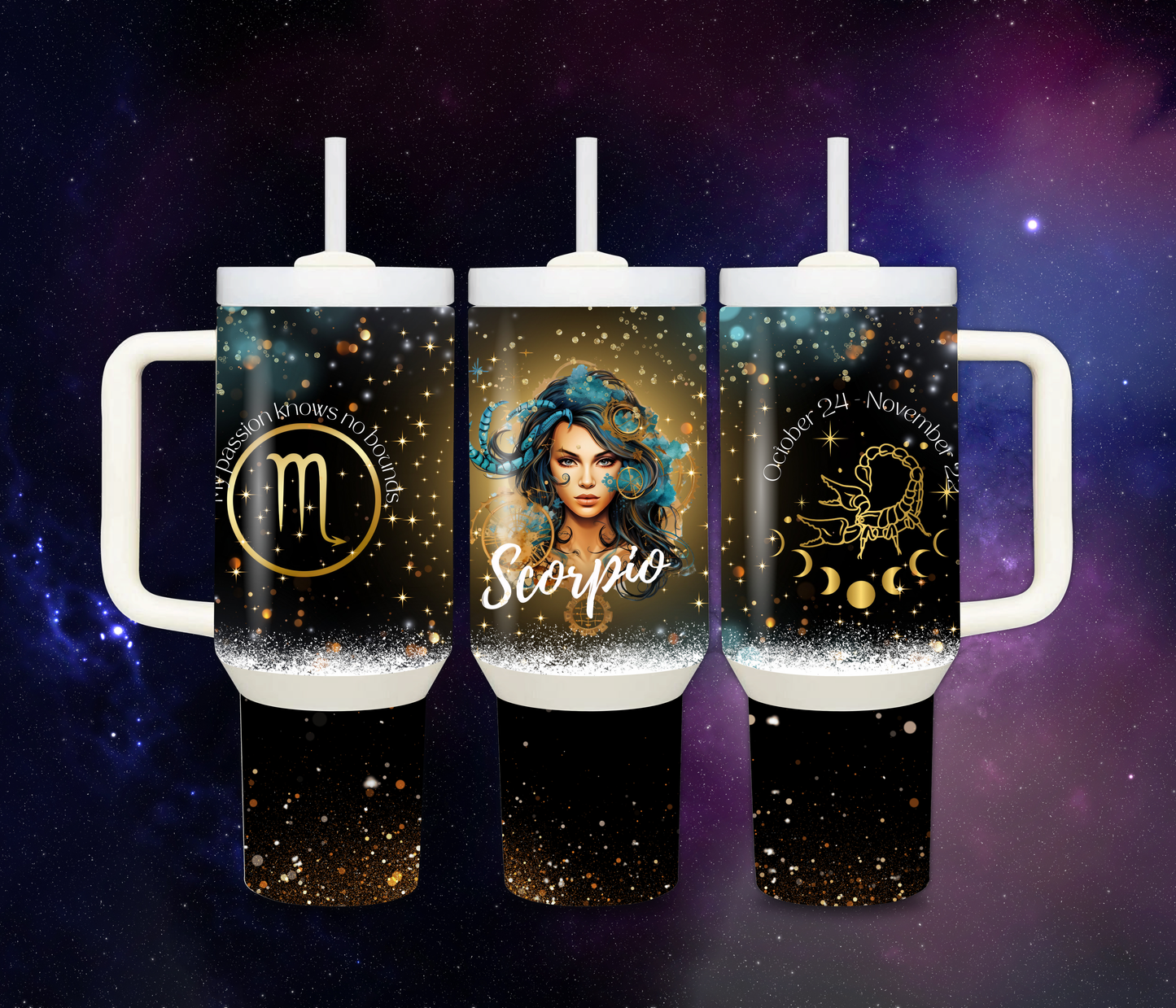 40 oz Thermal Zodiac Tumblers
