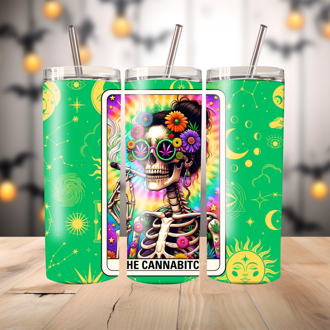 20oz Thermal Terrifyingly Relatable Tarot "Skinny" Tumblers