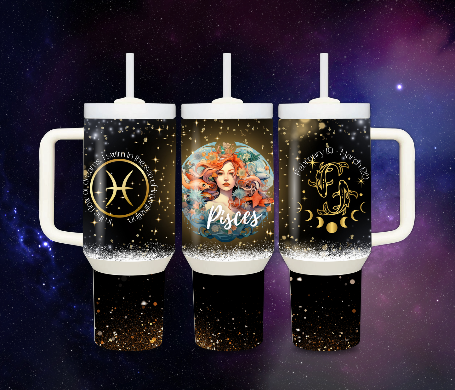 40 oz Thermal Zodiac Tumblers