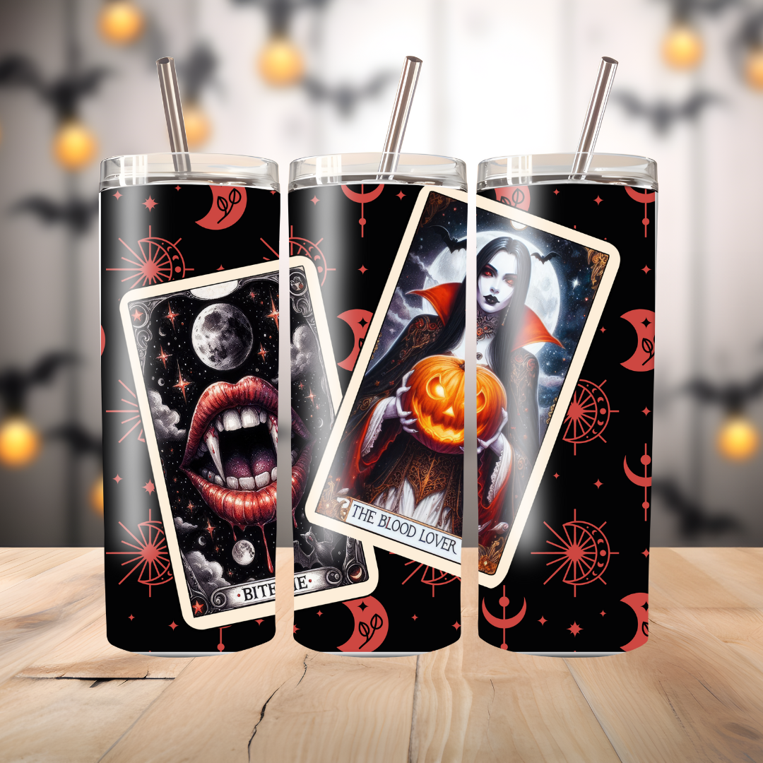 20oz Thermal Terrifyingly Relatable Tarot "Skinny" Tumblers