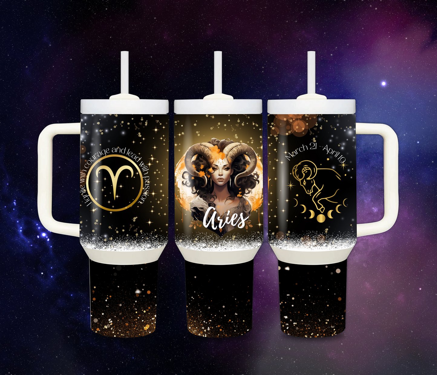 40 oz Thermal Zodiac Tumblers