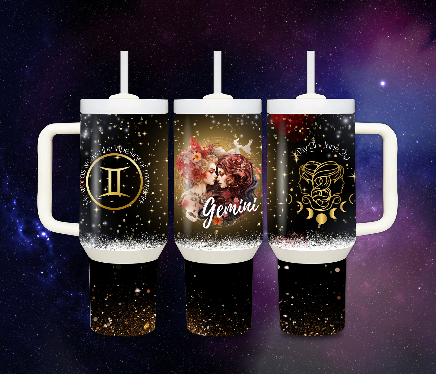 40 oz Thermal Zodiac Tumblers