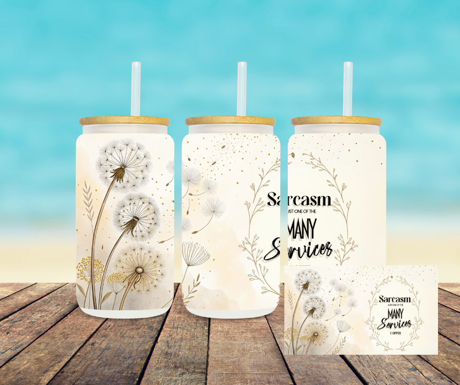 16oz Snarky Glass Sippers