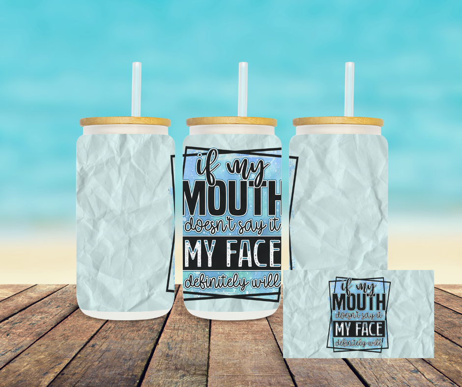 16oz Snarky Glass Sippers