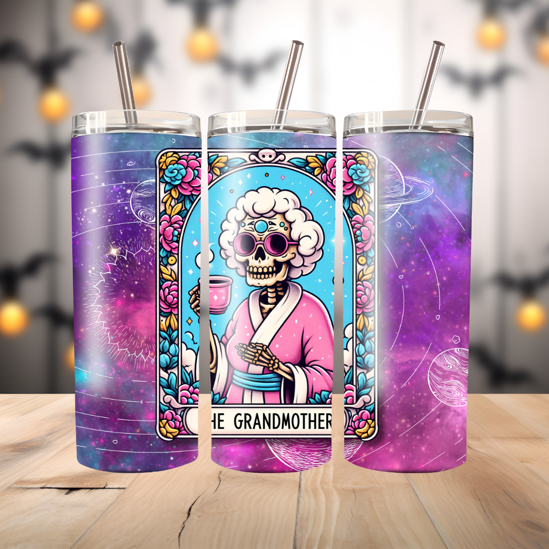 20oz Thermal Terrifyingly Relatable Tarot "Skinny" Tumblers