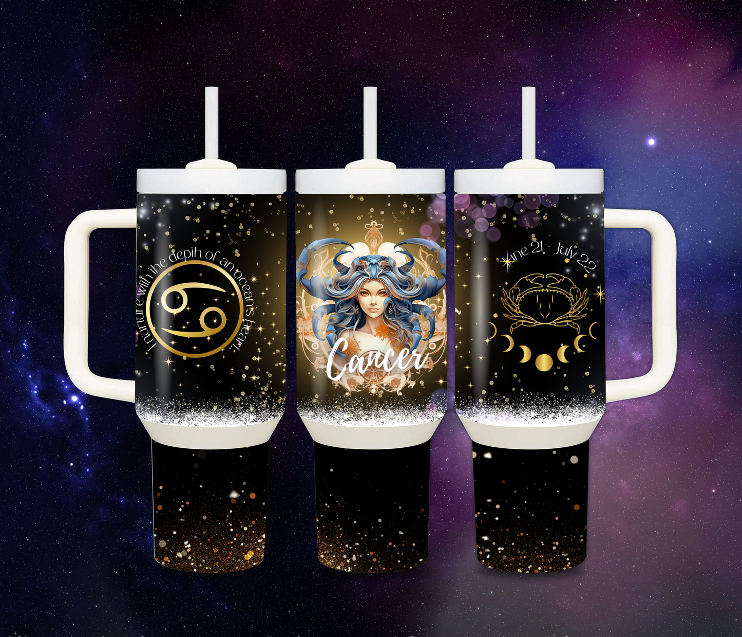 40 oz Thermal Zodiac Tumblers