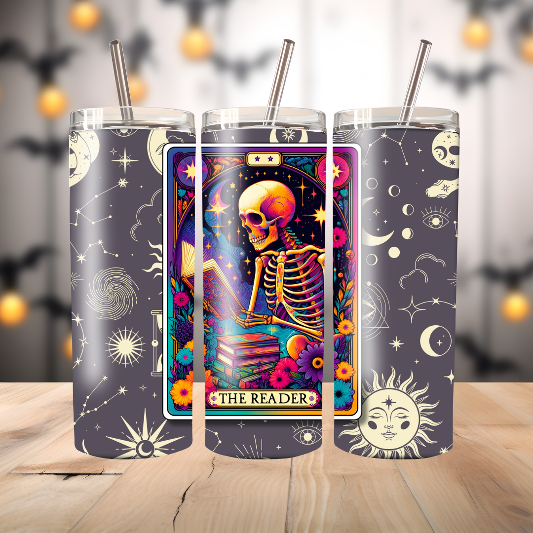 20oz Thermal Terrifyingly Relatable Tarot "Skinny" Tumblers