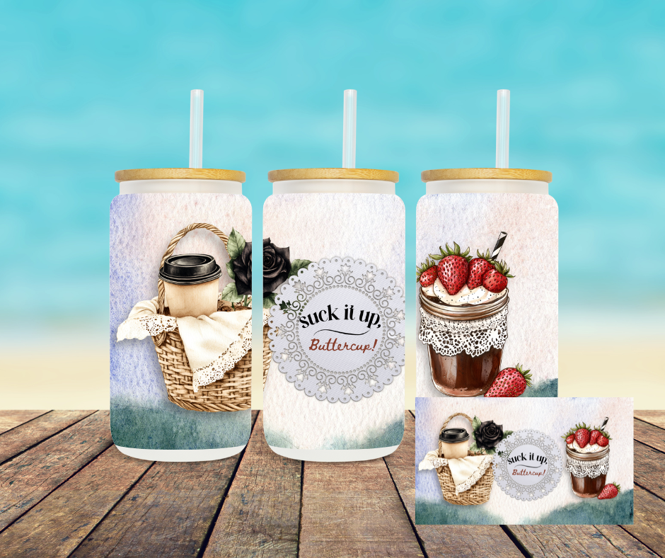 16oz Snarky Glass Sippers