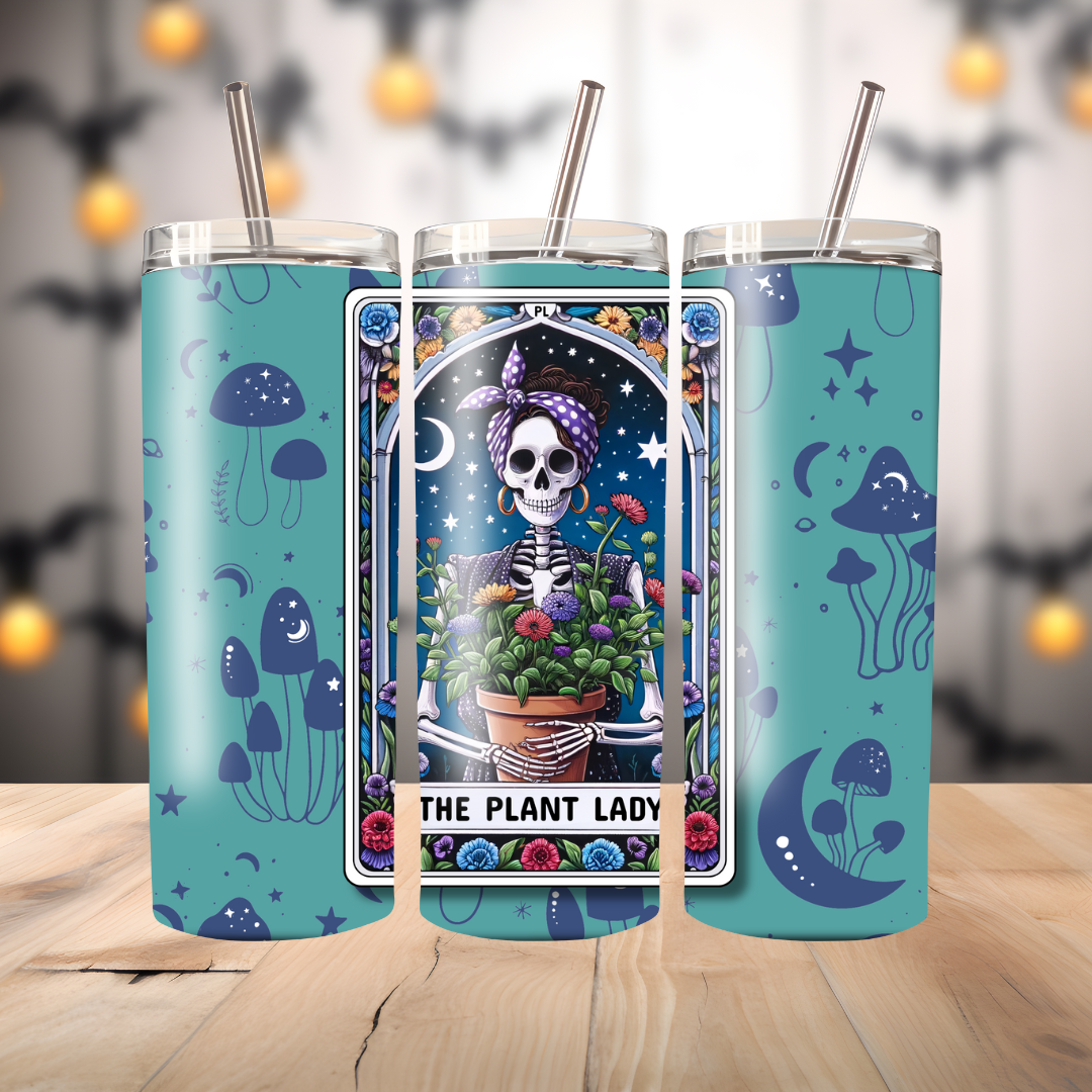 20oz Thermal Terrifyingly Relatable Tarot "Skinny" Tumblers